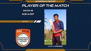 POTM: L.Varghese - AUK vs RST | Highlights | FanCode ECS Malta Encore Day 10 | Malta 2021