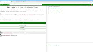 Basic JavaScript Understanding Boolean Values 56/11Learn freeCodeCamp