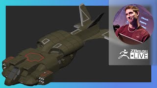 ZBrush 2021.7 – LIVE Look Into the New Version! Aliens Dropship Fan Art – Pixologic Paul Gaboury