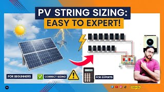 🔥 PV String Sizing MASTERCLASS: Design Your Solar System Like a Pro! (Beginner to Advanced) 🔥