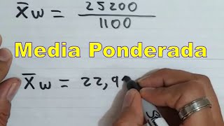 Cómo calcular la MEDIA PONDERADA (Ejercicio Resuelto)