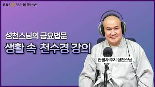 생활 속 천수경 강의-통도사 부산포교원 중구 천불사 주지 성천스님 (240913)