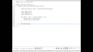 Enhanced for loop with Array Lists (Java)