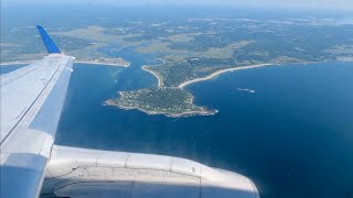 BEAUTIFUL Landing in Portland, Maine | United E170