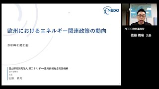 「欧州におけるエネルギー関連政策の動向」