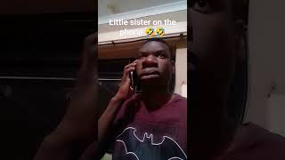 Little sister on the phone #Tadiwa #sama28 #trading #funny #subscribe