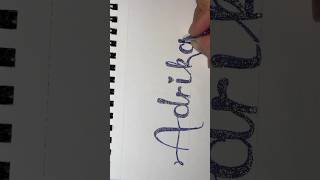 “Adrika” name calligraphy || #shorts #trending #calligraphy