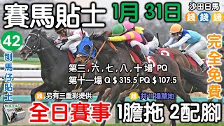 賽馬貼士 1月31日 赛马贴士#刨馬仔貼士#香港賽馬貼士#免費賽馬貼士#賽馬#赛马