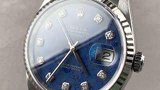 Rolex Datejust Sodalite Dial 16234 Rolex Watch Review
