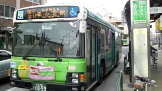 [HD]【都営】新小21 新小岩駅 | Vｰ M153 江戸川区役所 発車