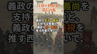 【日本の歴史】応仁の乱：日本を二分する戦い#shorts #歴史解説  #history