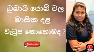 ඩුබායි ජොබ් වල මාසික වැටුප කොහොමද ?