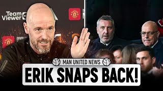 Erik Ten Hag FIGHTS Back Again! | Man United News