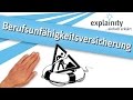 Die Berufsunfähigkeitsversicherung einfach erklärt (explainity® Erklärvideo)