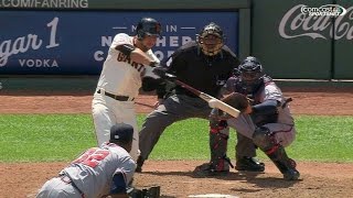 ATL@SF: Blanco singles in Duffy to tie game in 7th