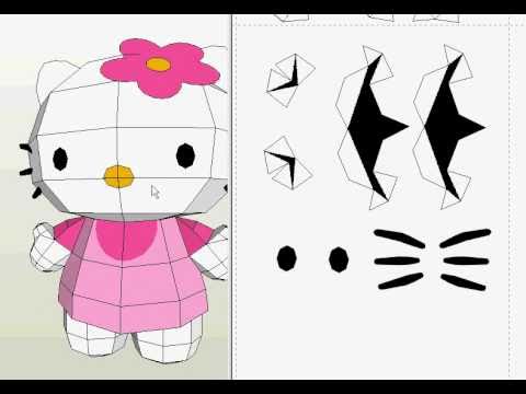 Hello Kitty Papercraft Template - Kuromi Our Characters Sanrio Paper ...