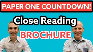 Countdown to Paper One - Brochure - Conventions and Close Reading