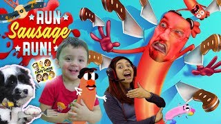 Run SAUSAGE RUN!! 🔪 Unicorn Food & Mr. Potato Head Dude ✂️ YEOUCH! (FGTEEV Funny Game w/ Shawn)