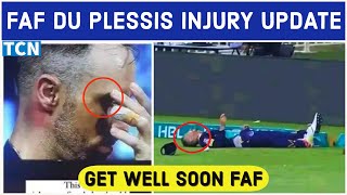 Faf du plessis collision | Faf du Plessis injury | Faf injury update | CSK Player Faf injury