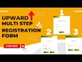 Multi-step Registration form with HTML, JavaScript & CSS
