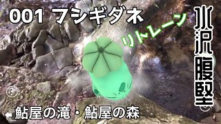 【ポケGO動くポケモンずかん】001フシギダネ（リトレーンフシギダネ）｜水沢腹堅（さわみずこおりつめる）｜七十二候｜第七十一候｜鮎屋の滝｜あわじ花へんろ第六十一番花の札所｜AR動画