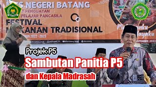 Sambutan Panitia P5 dan Kepala Madrasah dalam Gelar Karya Siswa