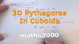 3D Pythagoras In A Cuboid