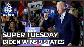 Super Tuesday: Biden wins 9 states, Sanders takes California