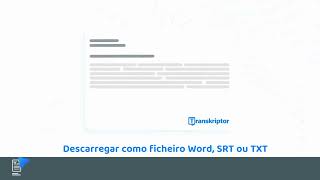 Converter áudio em texto com Transkriptor - Portuguese