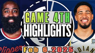 Los Angeles Clippers \u0026 Indiana Pacers Game 4th Highlights Feb 06,2025 NBA Season 2024-25