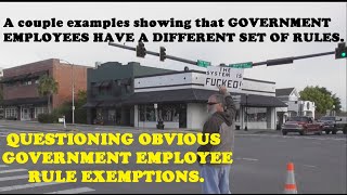 SOME EXAMPLES OF GOVERNMENT EMPLOYEES HAVING A DIFFERENT SET OF RULES IN PASCO COUNTY FLORIDA