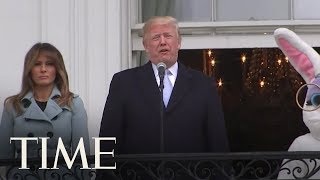 President Donald Trump's Easter Egg Roll Speech From The Truman Balcony | TIME