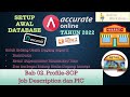 Bab 02. Profile-SOP Job Description dan PIC - Setup Accurate Online 2022