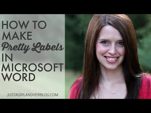 How to Make Pretty Labels in Microsoft Word How to Make Pretty Labels in Microsoft Word