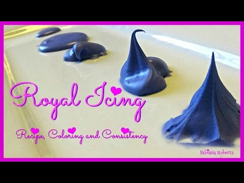ROYAL ICING Recipe, Coloring and Consistency 💜 ROYAL ICING Recipe, Coloring and Consistency 💜