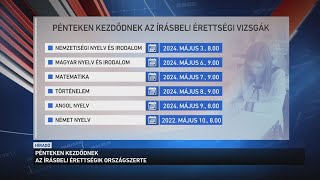 Pénteken kezdődnek az írásbeli érettségik országszerte