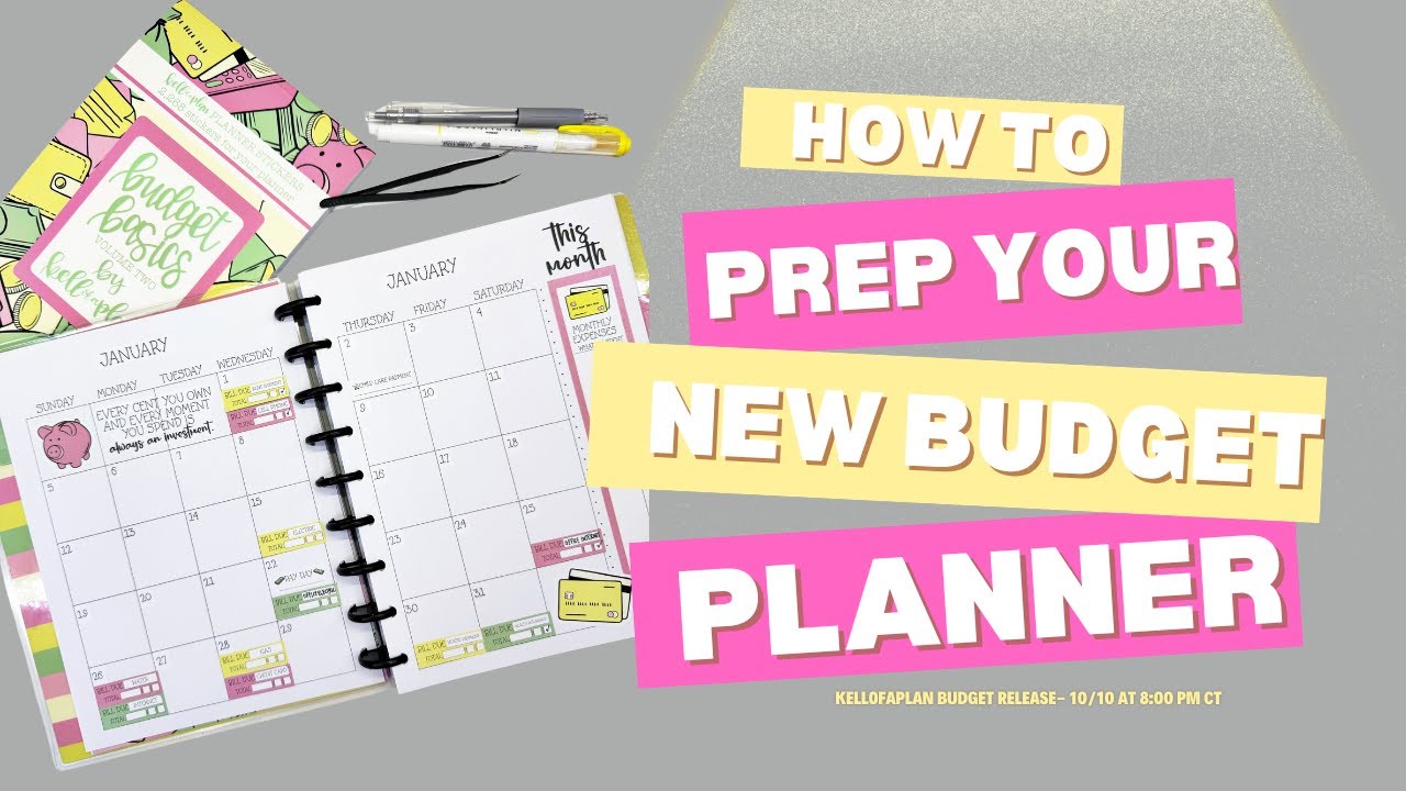 How To Set Up Your New Budget Planner Youtube