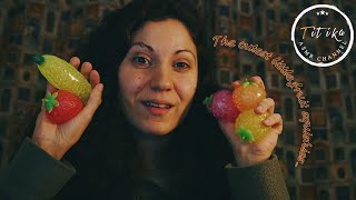 ASMR - 🍓 The cutest little fruit squishies 🍇 - Αγγλικό βίντεο / Whispering