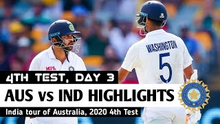 India vs Australia 4th Test Day 3 Full Highlights 2021 | IND vs AUS 4th Test Day 3 Highlights
