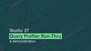 Query Profiler Run-Thru