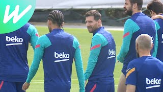 Messi and Barcelona teammates train ahead of penultimate La Liga game | La Liga | 2020/21