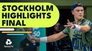 Holger Rune vs Stefanos Tsitsipas For The Title 🏆 | Stockholm 2022 Highlights Final