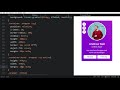 Animated Profile Card in HTML CSS & JavaScript
