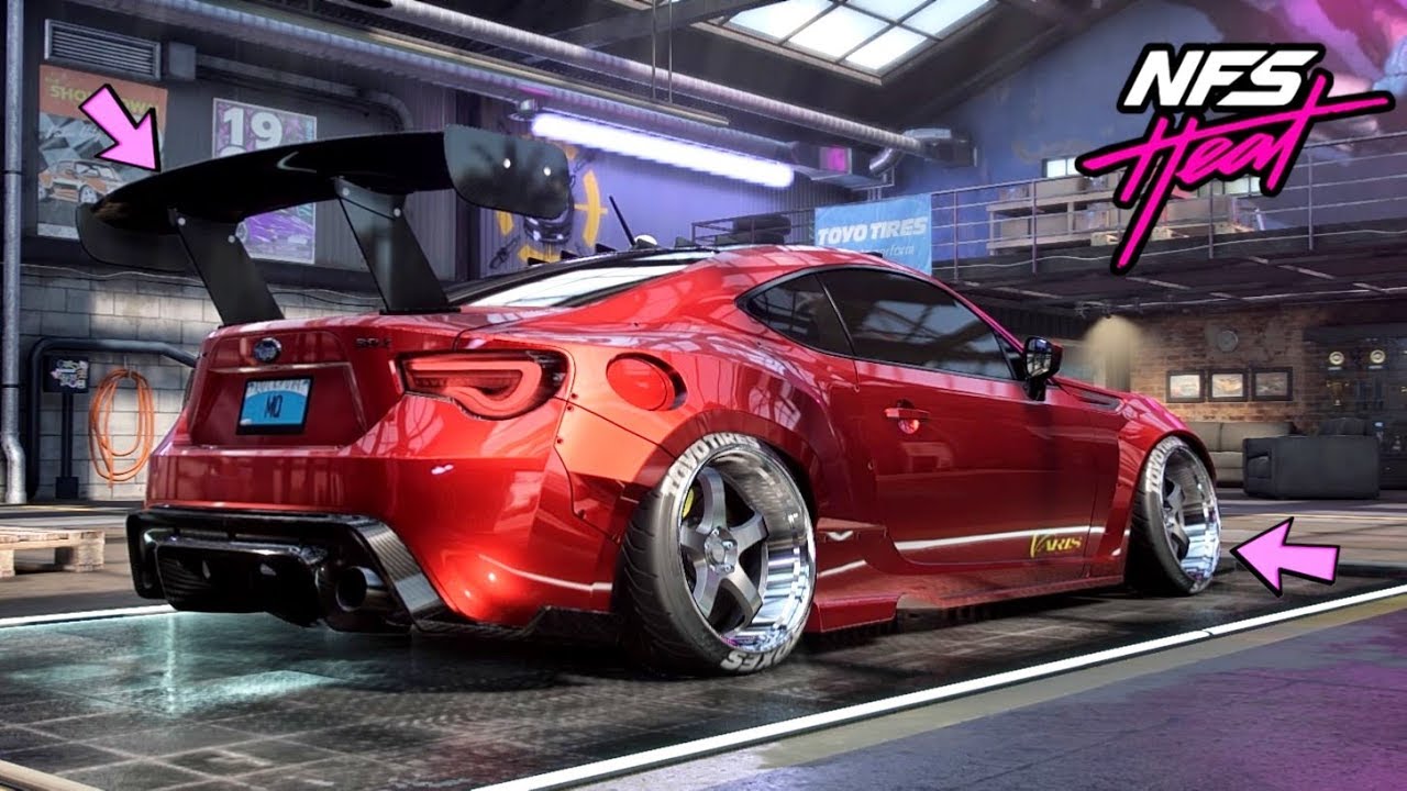 Need For Speed Heat Gameplay | Subaru BRZ | Customization | Stance Car ...