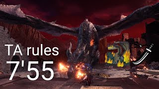 【MHW:IB】伝説の黒龍 太刀ソロ 7'55 TA wiki rules Fade to black Fatalis