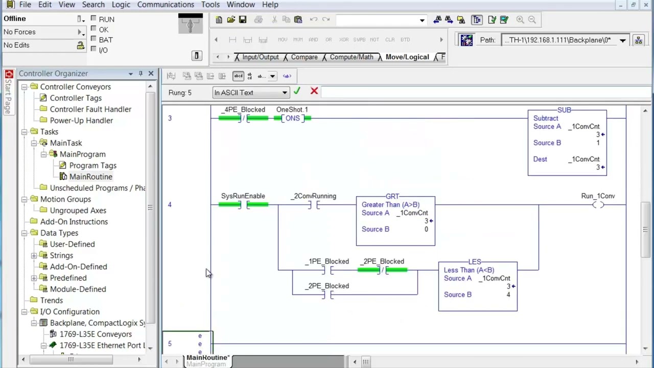 5 - RSLogix/Studio5000 Adv Manual - GSV Get System Variable - YouTube