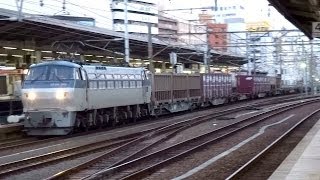 JR貨物 EF66-105 貨物列車(1094レ ロクロク) JR東海道本線 名古屋駅 貨物線