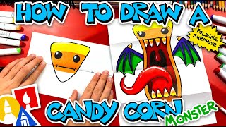 How To Draw A Candy Corn Monster Folding Surprise