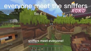 minecraft I introduce you to my sniffers!