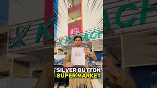 Trying fake silver play button in super market😮 #food #minivlog #shorts